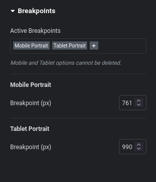 Elementor settings