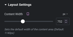 Elementor settings